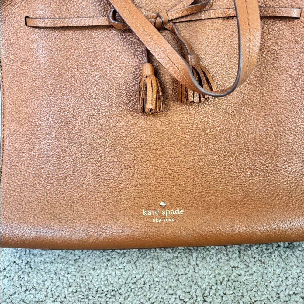Kate Spade Brown Pebbled Leather Tote